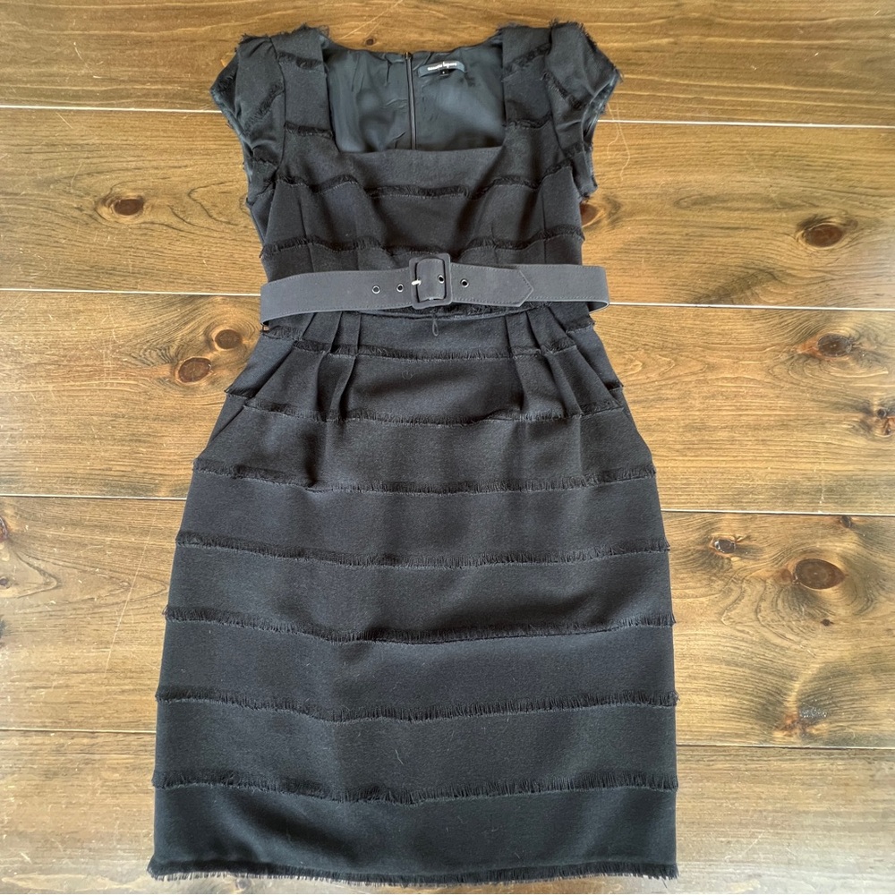 Nanette Lepore Elegant Black Belted Dress-size 6